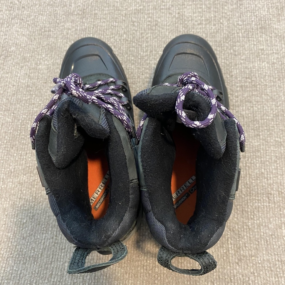 Merrell Whiteout 8 Snow Boots Womens Size 7 Black Waterproof Mid Calf‎ Lace Up - Picture 10 of 14
